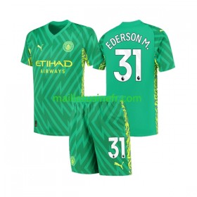 Maillot de Foot Manchester City Ederson Moraes 31 Gardien Domicile 2023-24 - Enfant